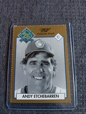 ANDY ETCHEBARREN 1994 MILWAUKEE BREWERS MILLER BREWING RARE BASEBALL CARD SGA