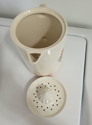 Vtg Ceramic Pitcher Juicer And Cup Set Retro Japan C8275 Kitchen