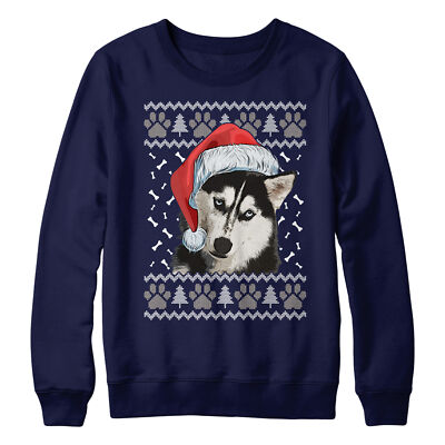 Husky Weihnachten Sweatshirt Hundebesitzer Geschenke für Kinder Besitzer Schule Pullover Tag