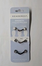 Readerest Stainless Steel Magnetic Eyeglass Eye Glass Holder 3 Pack Jeweled