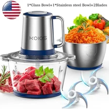 TENKER Powerful Electric Food Processors Kitchen Chopper Blades Easy Clean