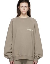 Authentic Lot 2 Fear Of God Essentials Sweatshirt Sz XXS (Taupe) & Sz S (Black)