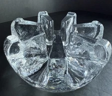 Chantel Glass Food Warming Stand Trivet W.Germany 6" Vtg