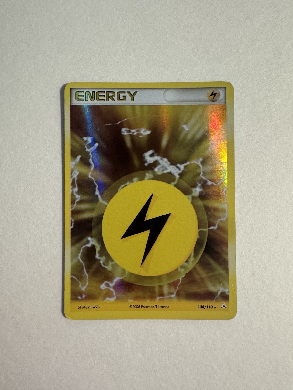 Pokemon Card - Lightning Energy Holon Phantoms 108/110 Reverse Holo
