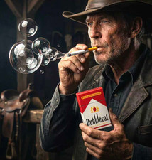 Funny Fake Cigarette Bubble Blower Wand Stress Relief 1:1 Fidget Toy Prop Gift