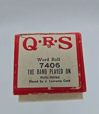 QRS Player Piano Word Roll THE BAND PLAYED ON 7406 Played by WALTZ BALLAD