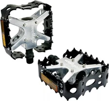 Wellgo Old School BMX MTB Bear Trap 9 16" Bicycle Pedals Black