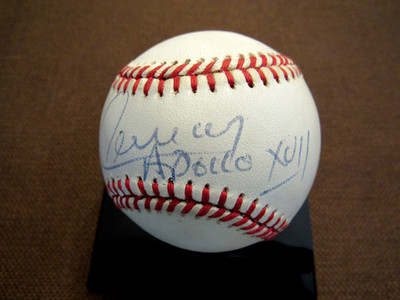 GENE CERNAN XVII APOLLO 17 NASA LAST MAN ON MOON SIGNED AUTO ONL BASEBALL JSA