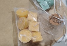 Set 6 Candele Galleggianti Naturali Energia Arancia Menta Rosmarino