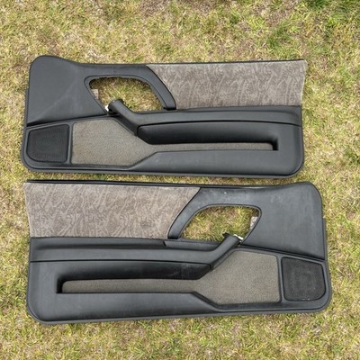 98-99 Camaro Black Both Sides Left Right Interior Door Trim Panels OEM Factory