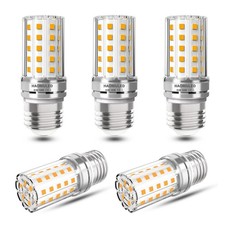 5 Pack E26 Led Corn Light Bulbs Warm White 3000k 1000 Lumen 100 Watt Equi...