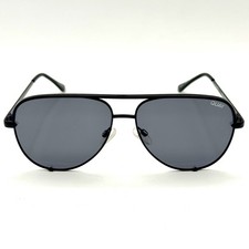 QUAY High Key Mini Sunglasses Black Designer Fashion Frame  Polarized Lenses