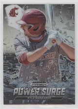 2021 Panini Prizm Draft Picks Power Surge Silver Prizm Kyle Manzardo #PS-KM a2v