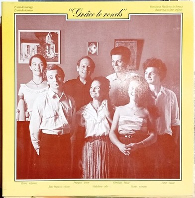FAMILLE DE BENAZE Grace Te Rends France Rare LP 1983 Autographed Folk Pop