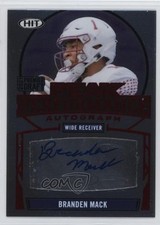 2021 Sage Premier Draft Peak Performance Red Branden Mack #PKA-BM Auto 1ss3