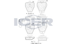 Bremsbeläge für Audi 100 C4 Avant Kombi Stufenheck Limo A6 C6 A8 D2 91-11