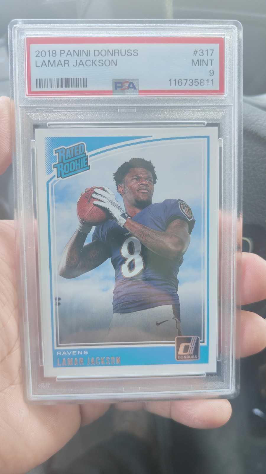 2018 Panini Donruss - Rated Rookie Lamar Jackson #317 (RC)