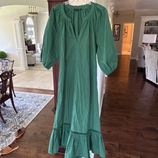 Trish Scully Blaine Maxi Dress Size medium green dress.