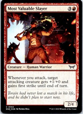 Most Valuable Slayer C Foil DSK Duskmourn: House of Horror 144 NM