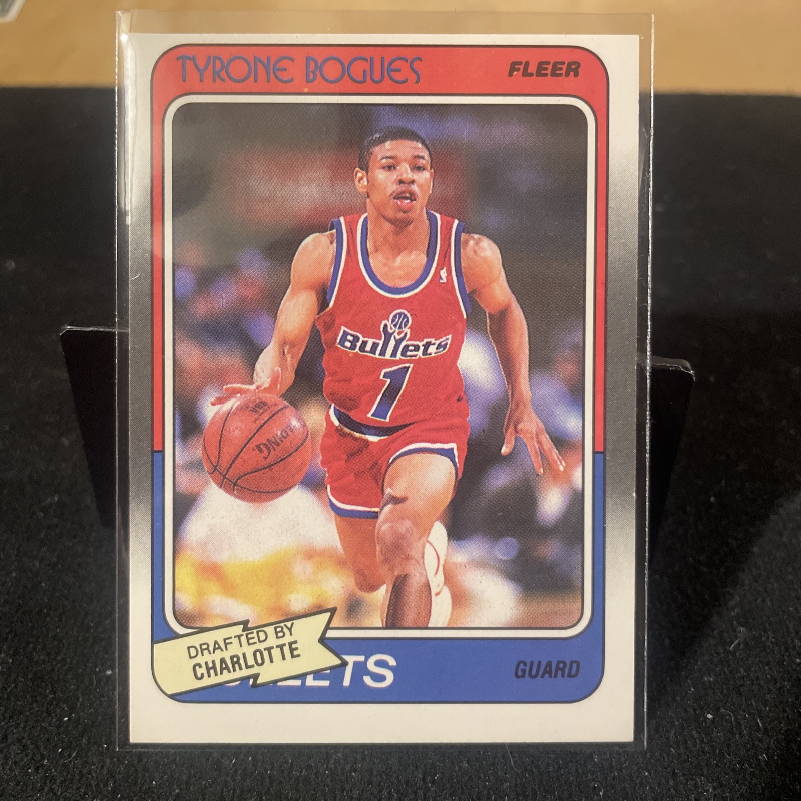 1988-89 Fleer Muggsy Bogues Tyrone Bogues #13 Rookie RC Washington Bullets