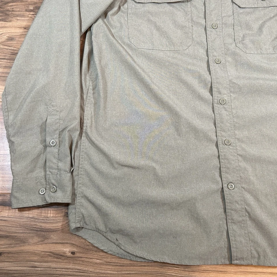 Lot Of 2 Carhartt Force Mens LG Tall |Olive| L/S S/S Button Down Work Shirts - Image 4 of 4