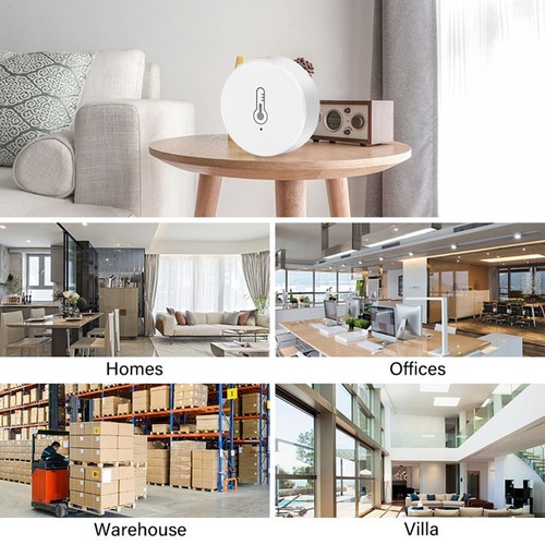 Testeur Qualité De L'Air 6 En 1 Tuya Zigbee - Moniteur CO2 PM2.5 Température Humidité Avec Commande Vocale Alexa Google