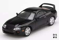 1/64 Miniature Car Supra JZA80 LHD Black MINI GT Series Diecast