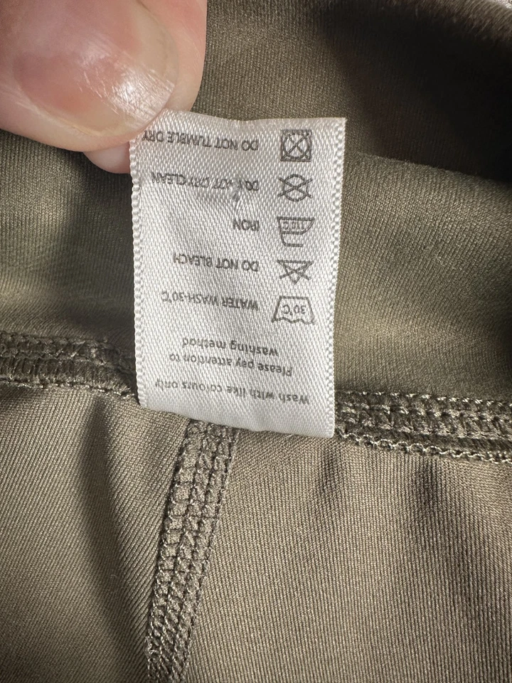 Women's Camo Leggings Size S Green Stretch High Rise Athletic Athleisure - Imagem 3 de 4