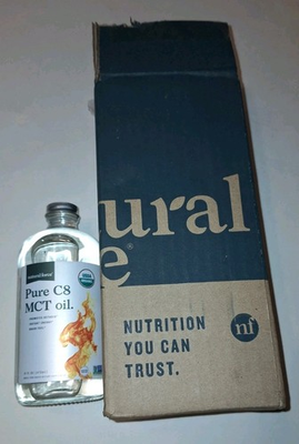 #ad Natural Force Organic Pure C8 Liquid MCT Oil in Glass Bottle 16 Oz $31.20