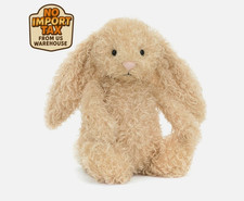 FREE SHIP Jellycat Luxe Bashful Curly Bunny Ultra-Soft Plush Toy NWT 30cm