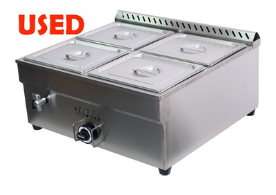 #ad Used 4 Pan LP Gas Food Warmer with Pressure Relief Valve 1 2 * 4quot; Double Row $200.00