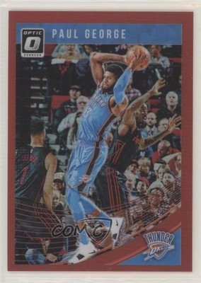 2018-19 Panini Donruss Optic Red Prizm 71/99 Paul George #117 a9q