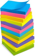Sticky Notes - 12 Pads, 3 x3 - Colorful Self-Stick Post Notes Bulk - Office ...