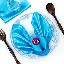 VDS - 50 Pieces  Satin Napkins 20 x 20 Inch Square  Kitchen  Dinner Table ...