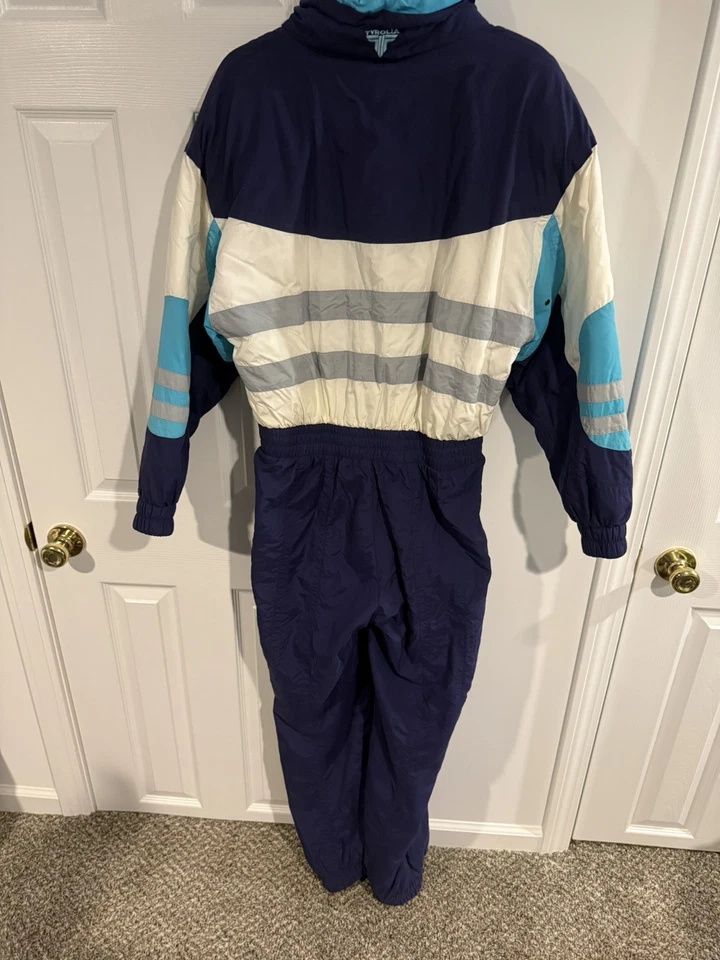 Traje de esquí Tyrolia para mujer traje de nieve de una pieza Apres babero de nieve de colección años 80 90 retro 12 Foto 2 de 4