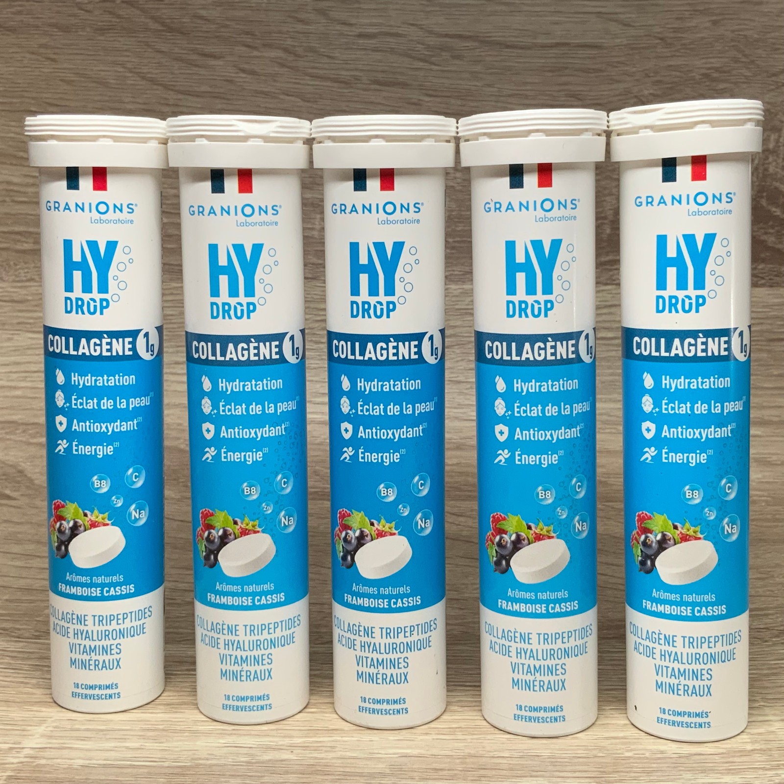Collagène pastille hydratation Granions pour le sport et bureau