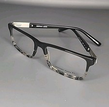 Geoffrey Beene XL G510 Black Acetate Eyeglass Frames 57/18/150