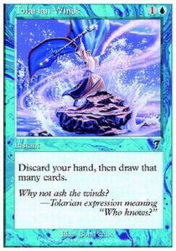 1x Tolarian Winds - Foil Heavy Play MTG Magic - Kid Icarus -