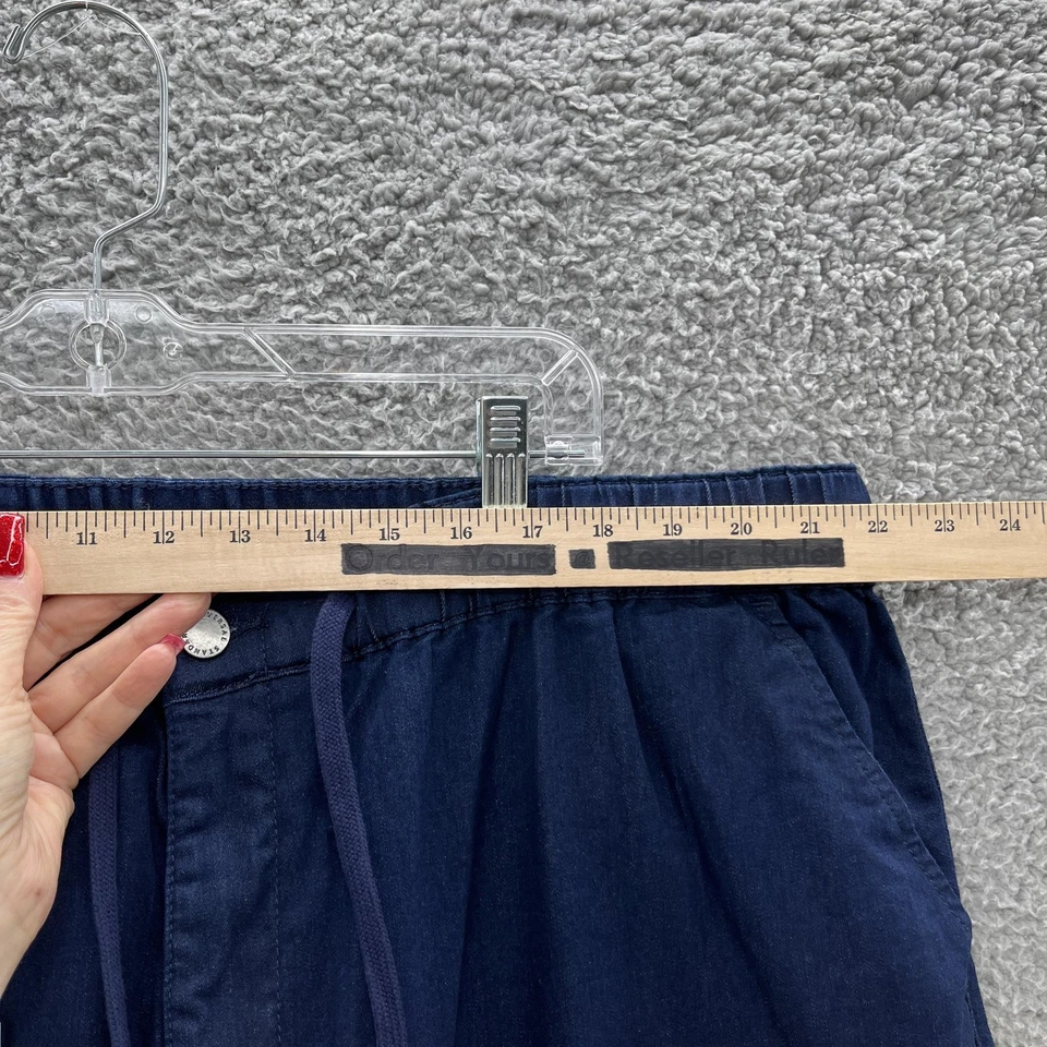 Pantalones Estándar Universal Mujer 24 Azul Jean Elastizados Cintura Cónica Tiro Alto Pantalones Foto 3 de 4