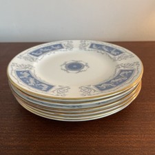 Coalport Bone China Blue Revelry Tea Side Bread 15.5cm Plates x 6
