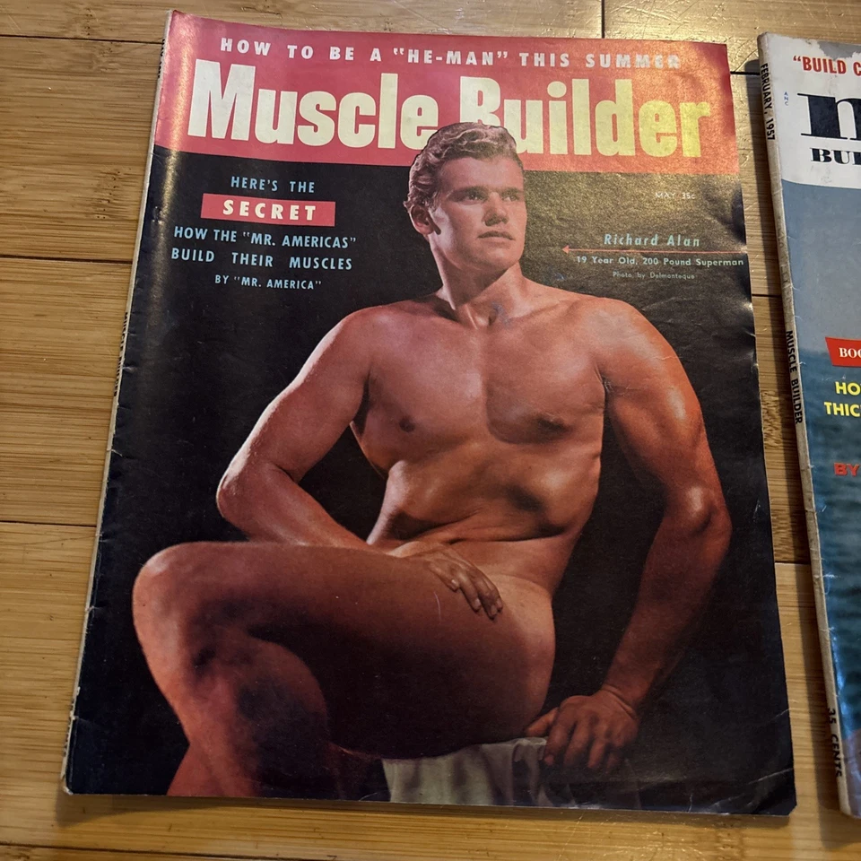 Lot of 6 Vintage Muscle Builder & Training Magazine Bodybuilding 1955-67 - Image 2 of 4