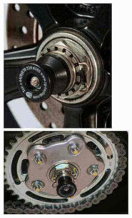 Protections de bras oscillant R&G contre les rayures de chute pour Ducati 796 916