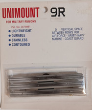 UNIMOUNT US Military Ribbon Bar Medal Mount Rack Holds 9 Ribbons (9R) NEW
