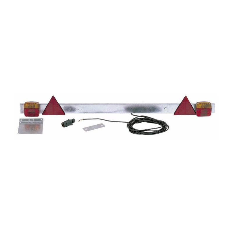 Rampe d'éclairage complète de 1180 à 1720 mm pour remorque de bateau et plaque de signalisation