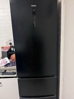 Haier HFR5719ENPB 70cm Frost Free American Fridge Freezer - Slate Black