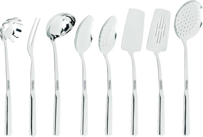Kitchen Utensils Set, 8 Piece Stainless Steel Cooking Utensil Set, Includes Spat