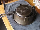Griswold American No 8, 151 Cast Iron Waffle Iron July 11 1922 #88 High Base Set