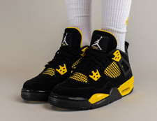 MEN Jordan 4 Retro Thunder 2023 Yellow DH6927-017 - All Size US 7-12