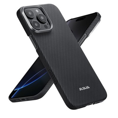pitaka for iPhone 16 Pro Max For 16 Max, 6.9'', Black/Grey (Twill)