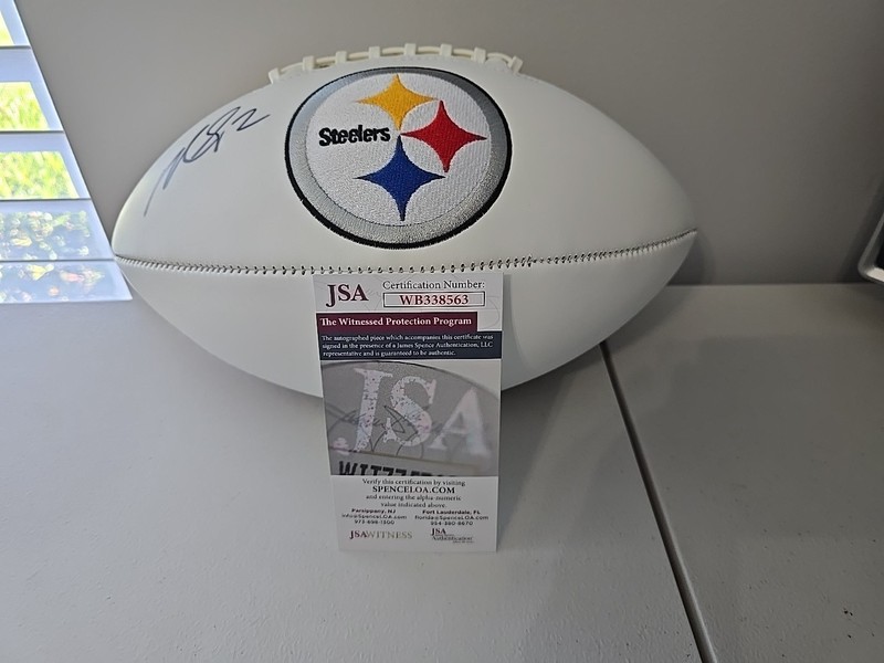 Michael Vick Autographed Football Pittsburgh Steelers JSA COA